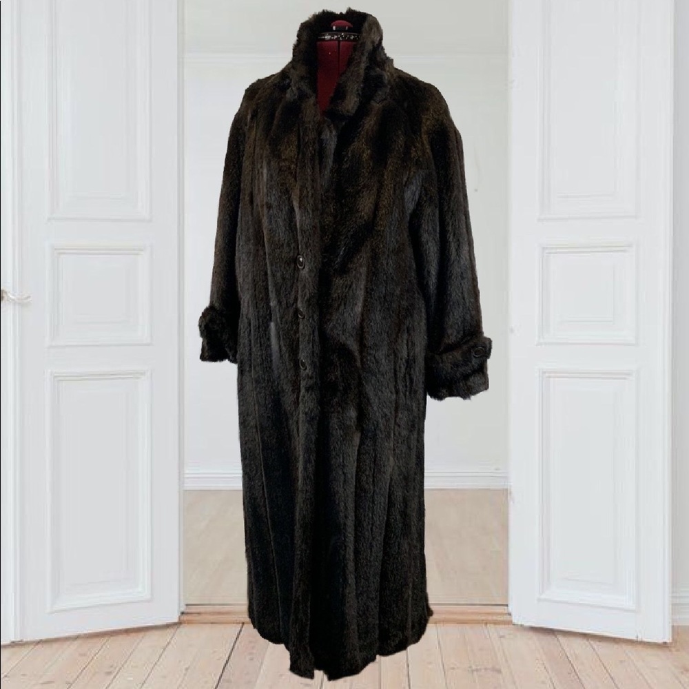 Marvin Richards Faux Fur Mink Coat
